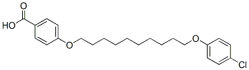 1-(4-Carboxyphenoxy)-10-(4-chlorophenoxy)decane CAS#: 84782-20-7