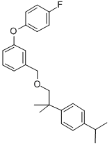 1-(4-Fluorophenoxy)-3-((2-(4-(1-methylethyl)phenyl)-2-methylpropoxy)me thyl)benzene CAS#: 80853-80-1