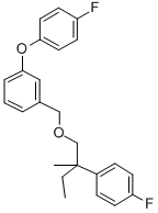 1-(4-Fluorophenoxy)-3-((2-(4-fluorophenyl)-2-methylbutoxy)methyl)benze ne CAS#: 80843-56-7