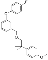 1-(4-Fluorophenoxy)-3-((2-(4-methoxyphenyl)-2-methylpropoxy)methyl)ben zene CAS#: 80843-84-1