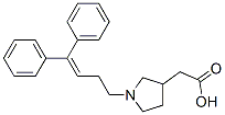 1-(4,4-Diphenyl-3-butenyl)pyrrolidine-3-acetic acid CAS#: 89203-55-4