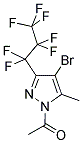1-ACETYL-4-BROMO-3(5)-(HEPTAFLUOROPROPYL)-5(3)-METHYLPYRAZOLE CAS#: 808764-22-9