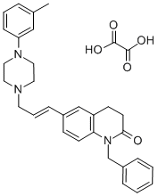 1-Benzyl-6-(3-(4-(3-methylphenyl)-1-piperazinyl)-1-propenyl)-3,4-dihyd rocarbostyril oxalate CAS#: 80834-68-0