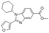 1-CYCLOHEXYL-2-(3-FURANYL)-1H-BENZIMIDAZOLE-5-CARBOXYLIC ACID, METHYL ESTER CAS#: 824949-98-6