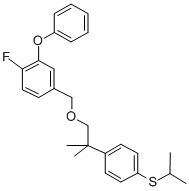1-Fluoro-4-((2-(4-((1-methylethyl)thio)phenyl)-2-methylpropoxy)methyl) -2-phenoxybenzene CAS#: 83493-38-3