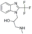1-METHYLAMINO-3-(2-TRIFLUOROMETHYL-BENZOIMIDAZOL-1-YL)-PROPAN-2-OL CAS#: 801228-17-1