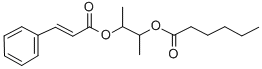 1-Methyl-2-((1-oxo-3-phenyl-2-propenyl)oxy)propyl hexanoate CAS#: 84006-29-1