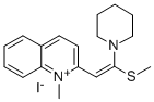 1-Methyl-2-(2-(methylthio)-2-(1-piperidinyl)ethynyl)quinolinium iodide CAS#: 88973-10-8