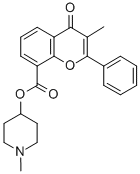 1-Methyl-4-piperidinyl 3-methyl-4-oxo-2-phenyl-4H-1-benzopyran-8-carbo xylate CAS#: 86433-60-5