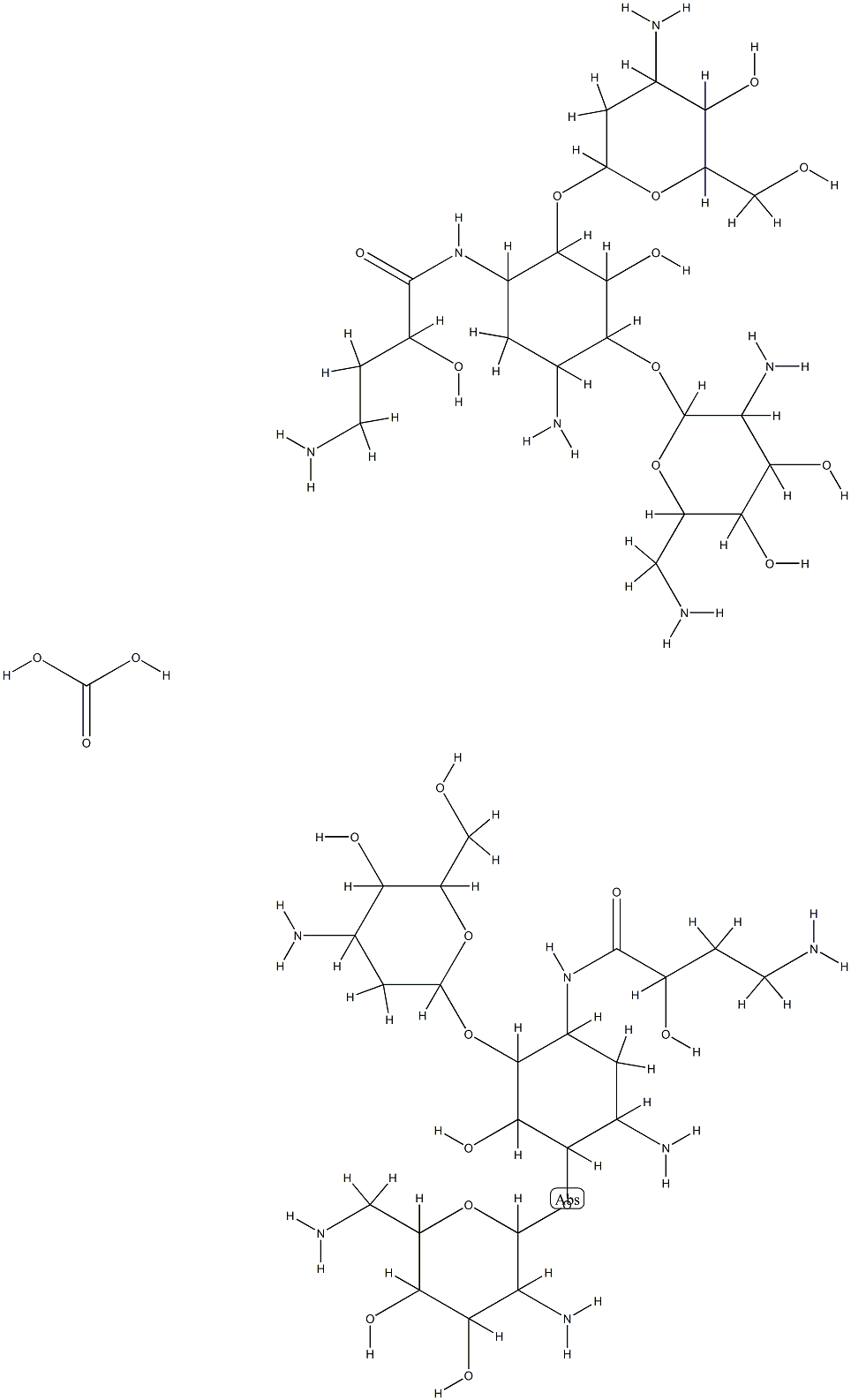 1-N-((S)-4-amino-2-hydroxybutyryl)-2''-deoxykanamycin B CAS#: 83071-96-9