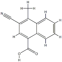 1-Naphthalenecarboxylicacid,3-cyano-4-methyl-(9CI) CAS#: 827344-68-3