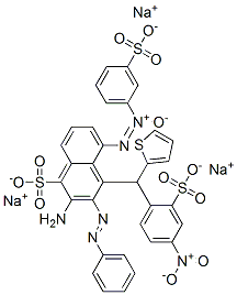 1-Naphthalenesulfonic acid, 5-2-amino-4-4-2-(4-nitro-2-sulfophenyl)ethenyl-3-sulfophenyl-ONN-azoxyphenylazo-, trisodium salt CAS#: 89923-61-5