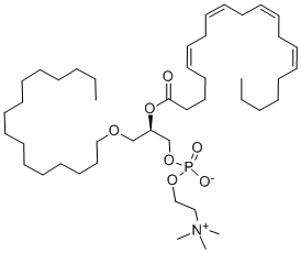 1-O-HEXADECYL-2-ARACHIDONYL-SN-GLYCERO-3-PHOSPHOCHOLINE CAS#: 86288-11-1
