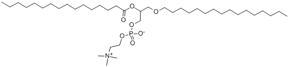 1-O-HEXADECYL-2-HEXADECANOYL-RAC-GLYCERO-3-PHOSPHOCHOLINE CAS#: 84743-00-0