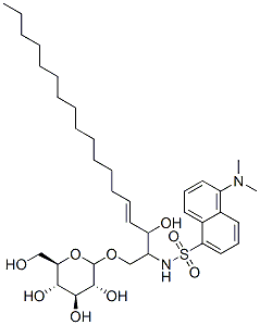 1-O-glucosyl-2-N-(dimethylaminonaphthalene-5-sulfonyl)sphingosine CAS#: 82535-65-7