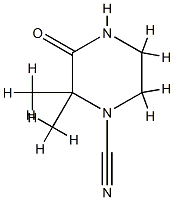 1-Piperazinecarbonitrile,2,2-dimethyl-3-oxo-(9CI) CAS#: 86241-68-1