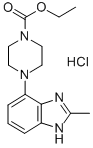 1-Piperazinecarboxylic acid, 4-(2-methyl-1H-benzimidazol-4-yl)-, ethyl ester, monohydrochloride CAS#: 84806-95-1