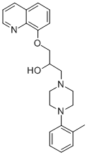 1-Piperazineethanol, 4-(2-methylphenyl)-alpha-((8-quinolinyloxy)methyl )- CAS#: 85239-23-2