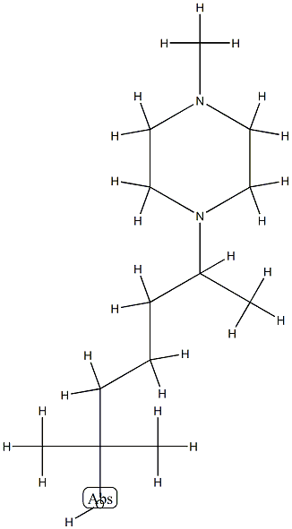 1-Piperazinepentanol,alpha,alpha,4-tetramethyl-(8CI) CAS#: 802323-07-5