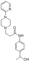 1-Piperazinepropanamide, N-(4-(1-hydroxyethyl)phenyl)-4-(2-pyridinyl)- CAS#: 86523-83-3
