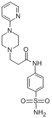 1-Piperazinepropanamide, N-(4-(aminosulfonyl)phenyl)-4-(2-pyridinyl)- CAS#: 86523-78-6