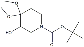 1-Piperidinecarboxylic acid, 3-hydroxy-4,4-diMethoxy-, 1,1-diMethylethyl ester CAS#: 841286-80-4