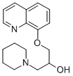 1-Piperidineethanol, alpha-((8-quinolinyloxy)methyl)- CAS#: 85239-19-6