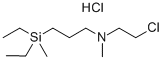 1-Propanamine, N-(2-chloroethyl)-3-(diethylmethylsilyl)-N-methyl-, hyd rochloride CAS#: 84584-73-6