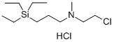 1-Propanamine, N-(2-chloroethyl)-N-methyl-3-(triethylsilyl)-, hydrochl oride CAS#: 84584-74-7