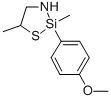 1-Thia-3-aza-2-silacyclopentane, 2,5-dimethyl-2-(p-methoxyphenyl)- CAS#: 84260-39-9
