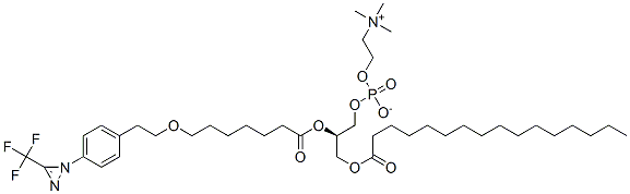 1-palmitoyl-2-(10-(4-((trifluoromethyl)diazirinyl)phenyl)-8-oxadecanoyl)-sn-glycero-3-phosphocholine CAS#: 86013-84-5