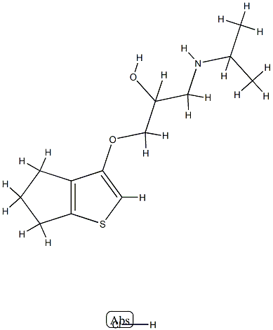 1-(propan-2-ylamino)-3-(8-thiabicyclo[3.3.0]octa-6,9-dien-6-yloxy)prop an-2-ol hydrochloride CAS#: 85462-74-4