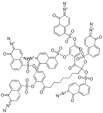 (1,10-dioxodecane-1,10-diyl)dibenzene-1,3,4-triyl hexakis(6-diazo-5,6-dihydro-5-oxonaphthalene-1-sulphonate) CAS#: 83317-65-1