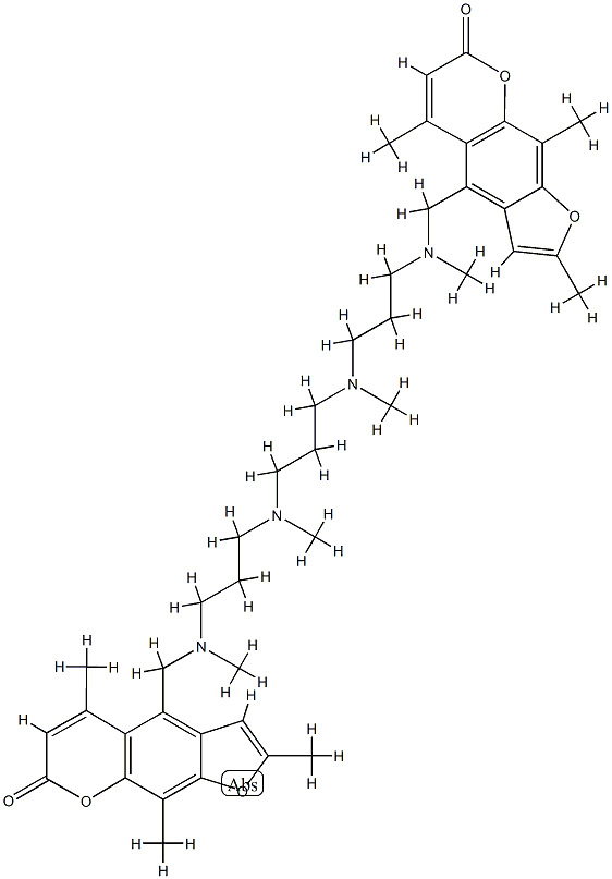 1,15-bis(4'-trioxsalen)-2,6,10,14-tetramethyl-2,6,10,14-tetrazapentadecane CAS#: 84067-18-5