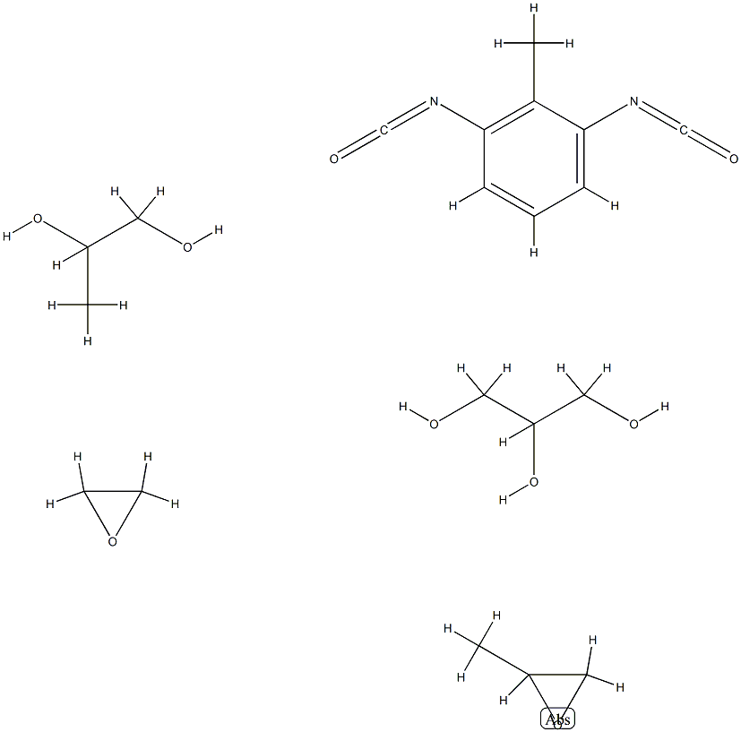 1,2,3-Propanetriol, polymer with 1,3-diisocyanatomethylbenzene, methyloxirane, oxirane and 1,2-propanediol, isononylphenyl ether CAS#: 80146-18-5