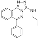 1,2,4-Triazolo(3,4-a)phthalazin-3-amine, 6-phenyl-N-2-propenyl- CAS#: 87540-68-9