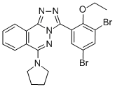 1,2,4-Triazolo(3,4-a)phthalazine, 3-(3,5-dibromo-2-ethoxyphenyl)-6-(1- pyrrolidinyl)- CAS#: 87540-17-8