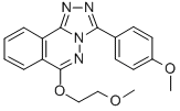 1,2,4-Triazolo(3,4-a)phthalazine, 6-(2-methoxyethoxy)-3-(4-methoxyphen yl)- CAS#: 87540-60-1