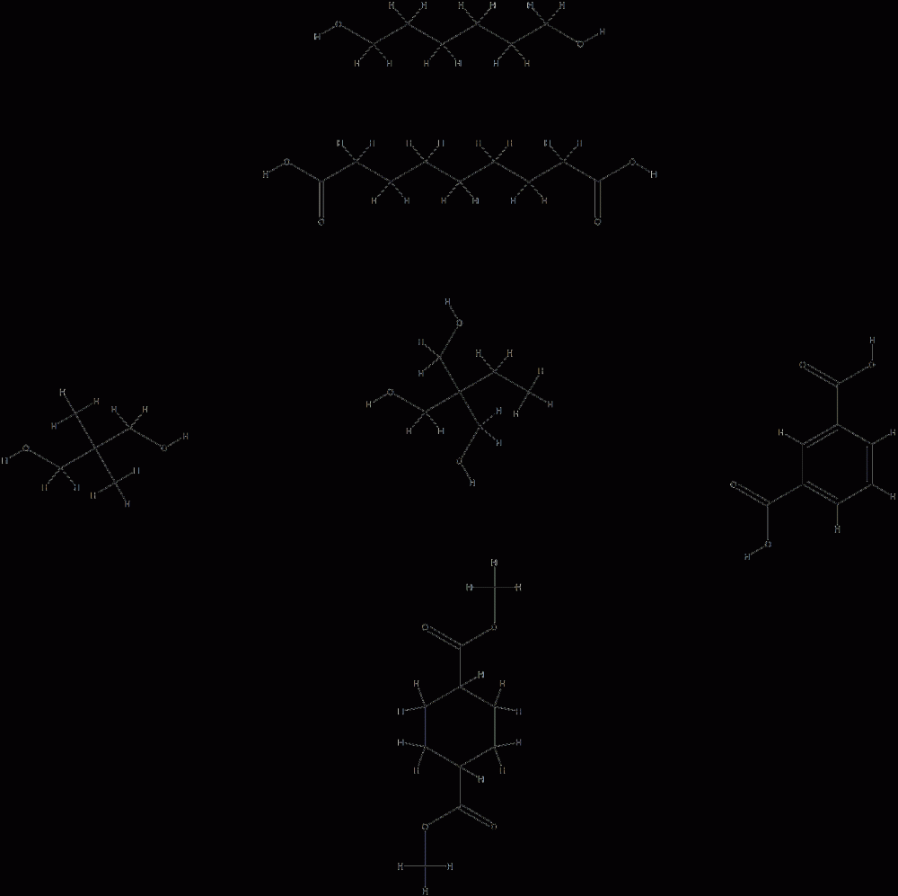 1,3-Benzenedicarboxylic acid, polymer with dimethyl 1,4-cyclohexanedicarboxylate, 2,2-dimethyl-1,3-propanediol, 2-ethyl-2-(hydroxymethyl)-1,3-propanediol, 1,6-hexanediol and nonanedioic acid CAS#: 89911-11-5