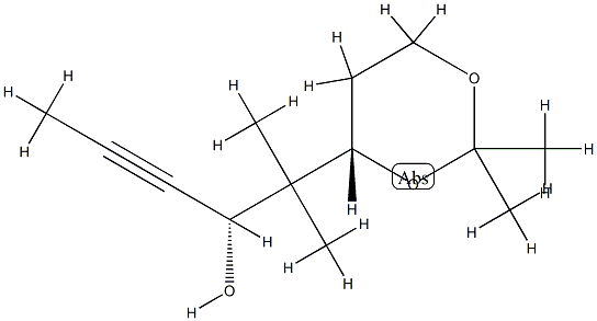 1,3-Dioxane-4-ethanol,bta,bta,2,2-tetramethyl-alpha-1-propynyl-,(alphaR,4S)-(9CI) CAS#: 809285-67-4