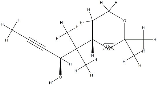 1,3-Dioxane-4-ethanol,bta,bta,2,2-tetramethyl-alpha-1-propynyl-,(alphaS,4S)-(9CI) CAS#: 809285-66-3