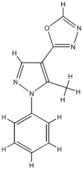 1,3,4-Oxadiazole,2-(5-methyl-1-phenyl-1H-pyrazol-4-yl)-(9CI) CAS#: 816429-54-6