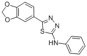 1,3,4-Thiadiazol-2-amine, 5-(1,3-benzodioxol-5-yl)-N-phenyl- CAS#: 83796-18-3