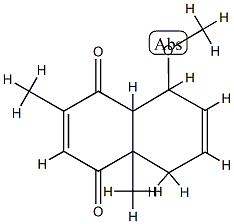 1,4-Naphthoquinone,4a,5,8,8a-tetrahydro-8-methoxy-2,4a-dimethyl-(5CI) CAS#: 824427-16-9