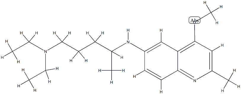 1,4-Pentanediamine, N(sup 1),N(sup 1)-diethyl-N(sup 4)-(4-methoxy-2-me thyl-6-quinolinyl)- CAS#: 84264-30-2