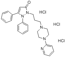 1,5-Diphenyl-2-(3-(4-(2-pyridyl)piperazin-1-yl)propyl)pyrazolin-3-one, trihydrochloride CAS#: 85673-88-7