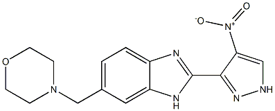 1H-BenziMidazole, 6-(4-MorpholinylMethyl)-2-(4-nitro-1H-pyrazol-3-yl)- CAS#: 825619-29-2
