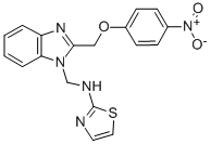 1H-Benzimidazole-1-methanamine, 2-((4-nitrophenoxy)methyl)-N-2-thiazol yl- CAS#: 84138-24-9