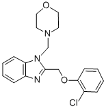 1H-Benzimidazole, 2-((2-chlorophenoxy)methyl)-1-(4-morpholinylmethyl)- CAS#: 84138-39-6