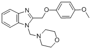 1H-Benzimidazole, 2-((4-methoxyphenoxy)methyl)-1-(4-morpholinylmethyl) - CAS#: 84138-41-0